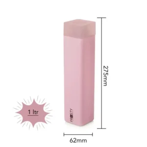 Premium Colorful Square Fridge Water Bottles with Mat Finish - 1L, Pack of 6, Multicolor Colorful Square Fridge Water Bottles