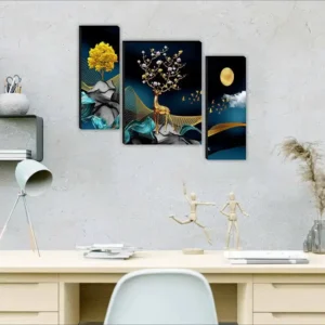 Deer Nature 3D Framed Paintings