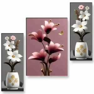 Flower Pot 3D Wall Art Paintings