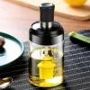 250ml Glass Oil Dispenser with Silicone Basting Brush (Pack of 1) Glass Oil Dispenser with Basting Brush