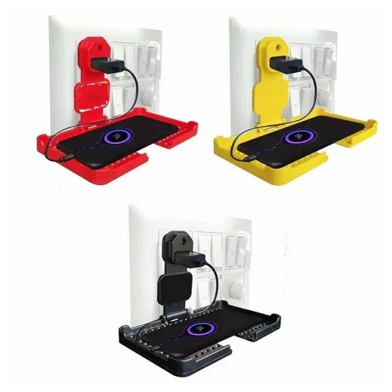 Multi-Purpose Wall Holder Stand for Mobile Charging (Pack of 3) multi purpose wall holder stand