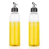 Leakproof Plastic Oil Dispenser Bottles - 1000ml, Pack of 2, Transparent Plastic Oil Dispenser Bottle