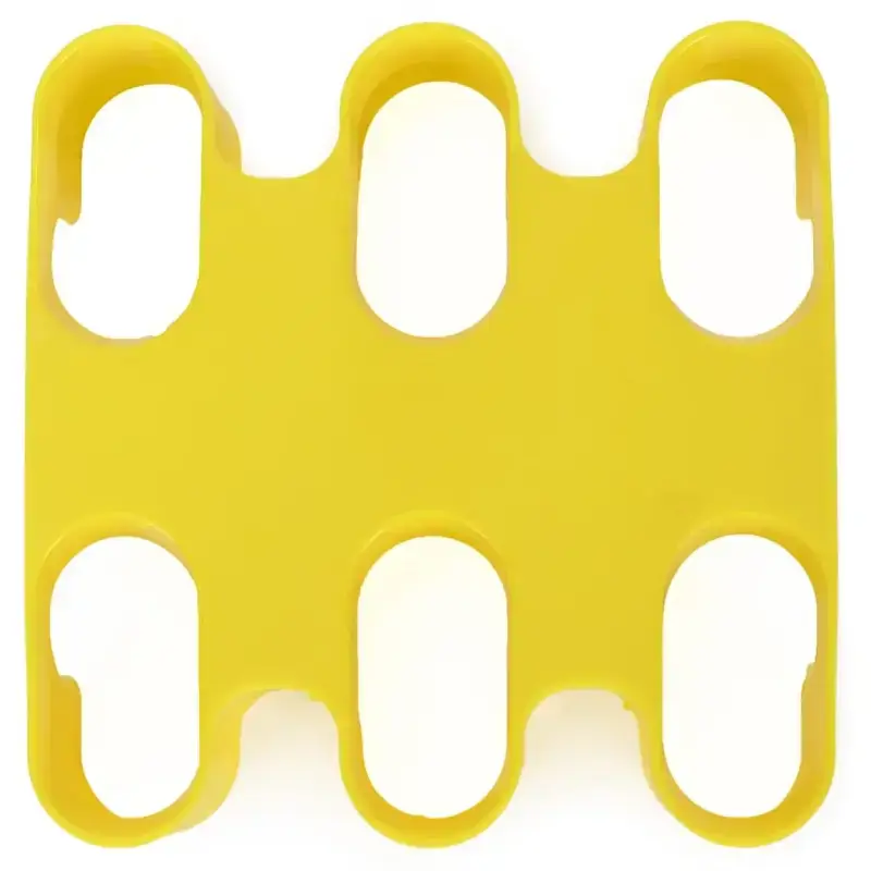 Set of 6 Reusable Food-Grade Plastic Popsicle Moulds - Blue & Yellow Popsicle Moulds