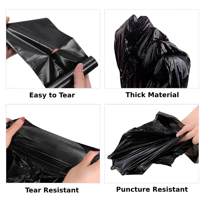 Premium Biodegradable Garbage Bags 19 x 21 Inches - 120 Bags (4 Rolls) Premium Biodegradable Garbage Bags