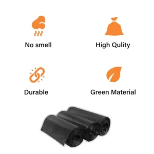 Premium Biodegradable Garbage Bags 19 x 21 Inches - 120 Bags (4 Rolls) Premium Biodegradable Garbage Bags