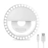 Pocket Mini 36 LED Clip-on Selfie Ring Light with 3 Brightness Levels Selfie Ring Light