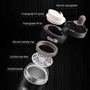 380ml Stainless Steel Insulated Coffee Travel Mug with Leakproof Lid Stainless Steel Insulated Coffee Travel Mug