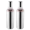 Stainless Steel Oil Dispenser Bottles - 1000ml, Set of 2 Stainless Steel Oil Dispenser Bottle