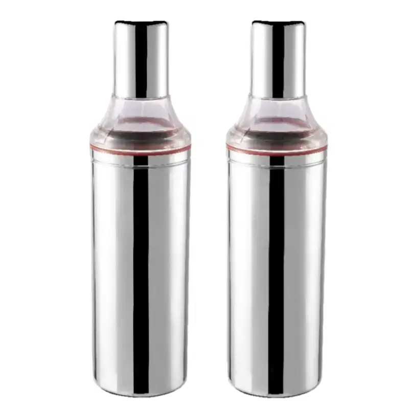 Stainless Steel Oil Dispenser Bottles - 1000ml, Set of 2 Stainless Steel Oil Dispenser Bottle