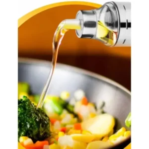 Stainless Steel Oil Dispenser Bottles - 1000ml, Set of 2 Stainless Steel Oil Dispenser Bottle