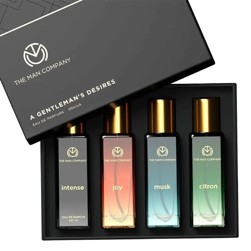The Man Company Perfume Gift Set for Men - 4x20ml Long-Lasting EDP The Man Company Perfume Gift Set