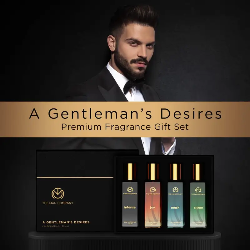 The Man Company Perfume Gift Set for Men - 4x20ml Long-Lasting EDP The Man Company Perfume Gift Set