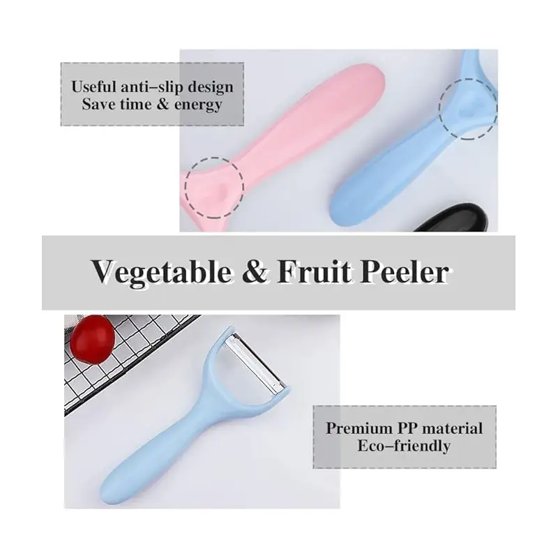 Y-Shaped Kitchen Peeler Set for Fruits and Vegetables (Pack of 2) Y-Shaped Kitchen Peeler