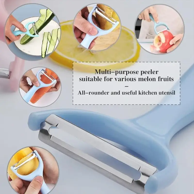 Y-Shaped Kitchen Peeler Set for Fruits and Vegetables (Pack of 2) Y-Shaped Kitchen Peeler