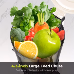 shoppy centrifugal juicer with wide chute