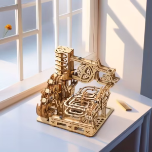 Shoppy wooden ball track puzzle for adults