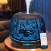 Shoppy 400ml Metal Essential Oil Diffuser with Remote Control – 7-Color LED Humidifier for Bedroom & Home shoppy metal essential oil diffuser