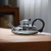 shoppy borosilicate glass teapot heat resistant