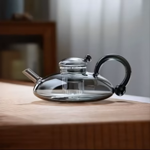 shoppy borosilicate glass teapot heat resistant