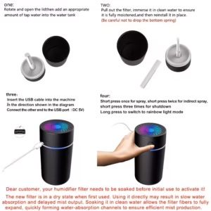 Shoppy car humidifier air freshener