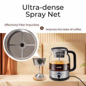 shoppy drip coffee maker spraying method