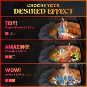 Shoppy 12pcs Fire Color Changing Packets – Magic Flames for Campfire, Fire Pit & Bonfire Shoppy fire color changing packets