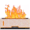 Shoppy Flame Crack Diffuser – Double Mist Aroma Humidifier with Realistic Flame Effect for Home & Yoga Shoppy flame crack diffuser