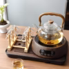 Shoppy 1000ml Heat-Resistant Glass Teapot with Removable Infuser – Loose Leaf & Floral Tea Maker shoppy glass teapot with removable infuser