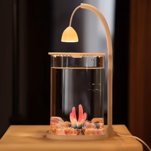 shoppy small fish tank with LED