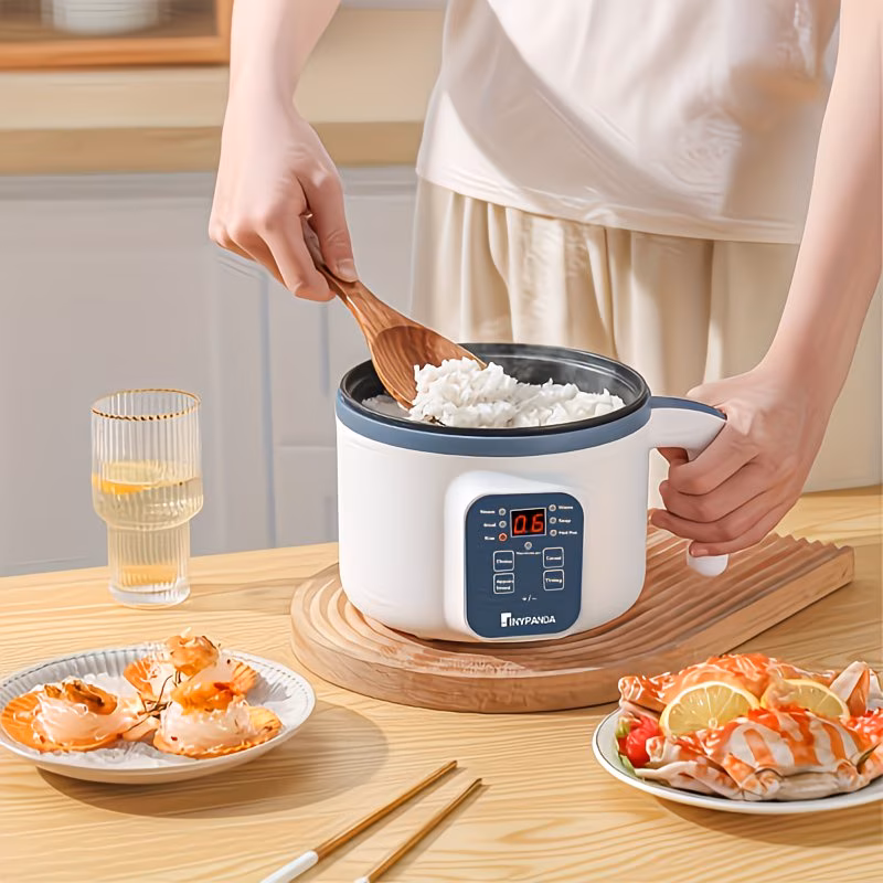 Shoppy 1.7L Multifunctional Electric Pot – 6 Cooking Modes, Double-Layer Non-Stick, Steamer & Cooker Shoppy multifunctional electric pot