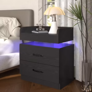 Shoppy nightstand with charging station