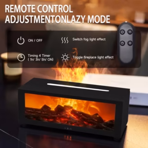 Shoppy simulated flame fireplace humidifier