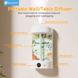 Shoppy Smart Aroma Diffuser Humidifier – 7-Level Modes with LED Digital Display, USB Rechargeable Shoppy smart aroma diffuser humidifier