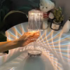 Shoppy crystal table touch lamp rechargeable