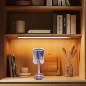 Shoppy Crystal Table Touch Lamp – USB Rechargeable, Touch Switch Night Light for Bedside & Restaurant Shoppy crystal table touch lamp rechargeable
