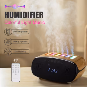 Shoppy speaker humidifier with alarm clock