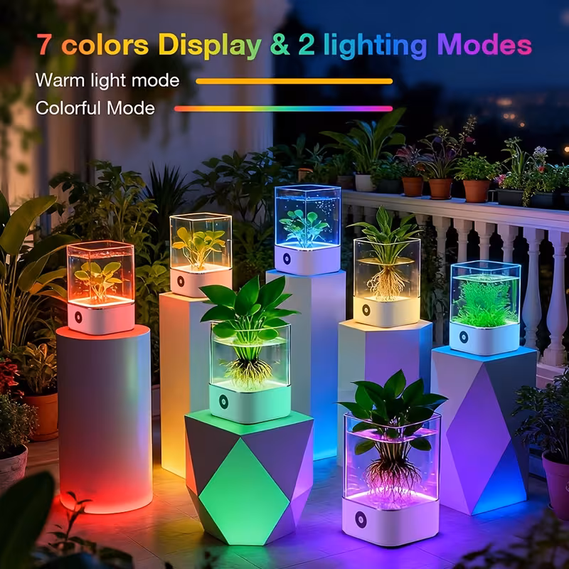 Shoppy LED Aquarium Light – Colorful Fish Tank Lamp, Portable Night Light for Hydroponic Plants & Bedroom Shoppy LED aquarium light for fish tank
