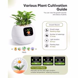 Shoppy smart flower pot planter robot