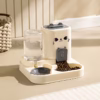 Shoppy 2-in-1 Cat Feeding & Water Station – Dry & Wet Separation, Large Capacity, No Batteries Needed for Travel Shoppy 2 in 1 cat feeding water station no battery