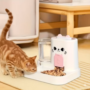 Shoppy 2 in 1 cat feeding water station no battery