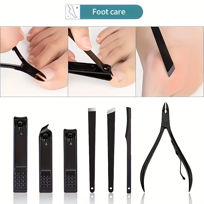 Shoppy 24-Piece Professional Nail Clippers Kit – Razor-Sharp Stainless Steel, Durable, for Fingernail & Toenail Care with Storage Case Shoppy professional nail clippers kit 24 piece