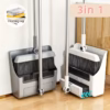 Shoppy upright broom and dustpan combo with comb teeth