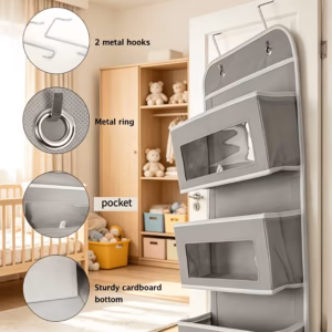 Shoppy door rear storage rack 5 tier