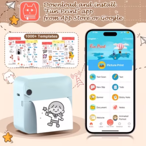 Shoppy pocket thermal printer inkless sticker