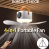 Shoppy portable tent fan with remote control