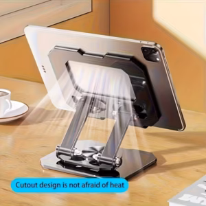 Shoppy rotating metal tablet stand 360 degree