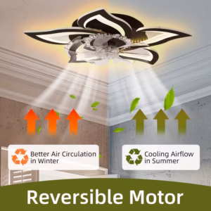 Shoppy low profile ceiling fan with light remote