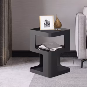 Shoppy 3 tier geometric display cabinet space saving