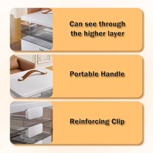 Shoppy portable 3 tier medicine organizer cabinet