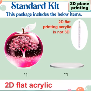 Shoppy 2D Acrylic Apple Cherry Blossom Art – Modern Desktop & Garden Decor Shoppy acrylic cherry blossom decor